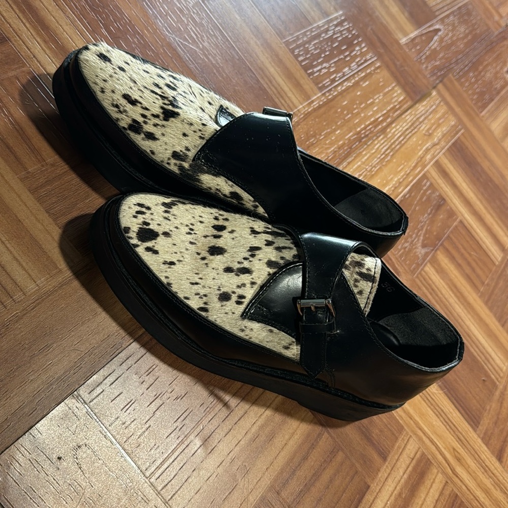 Silence + Noise Womens Hide Loafers